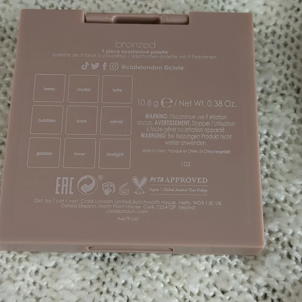 Ciaté London Trend 9 Shade Eyeshadow Palette in Bronzed